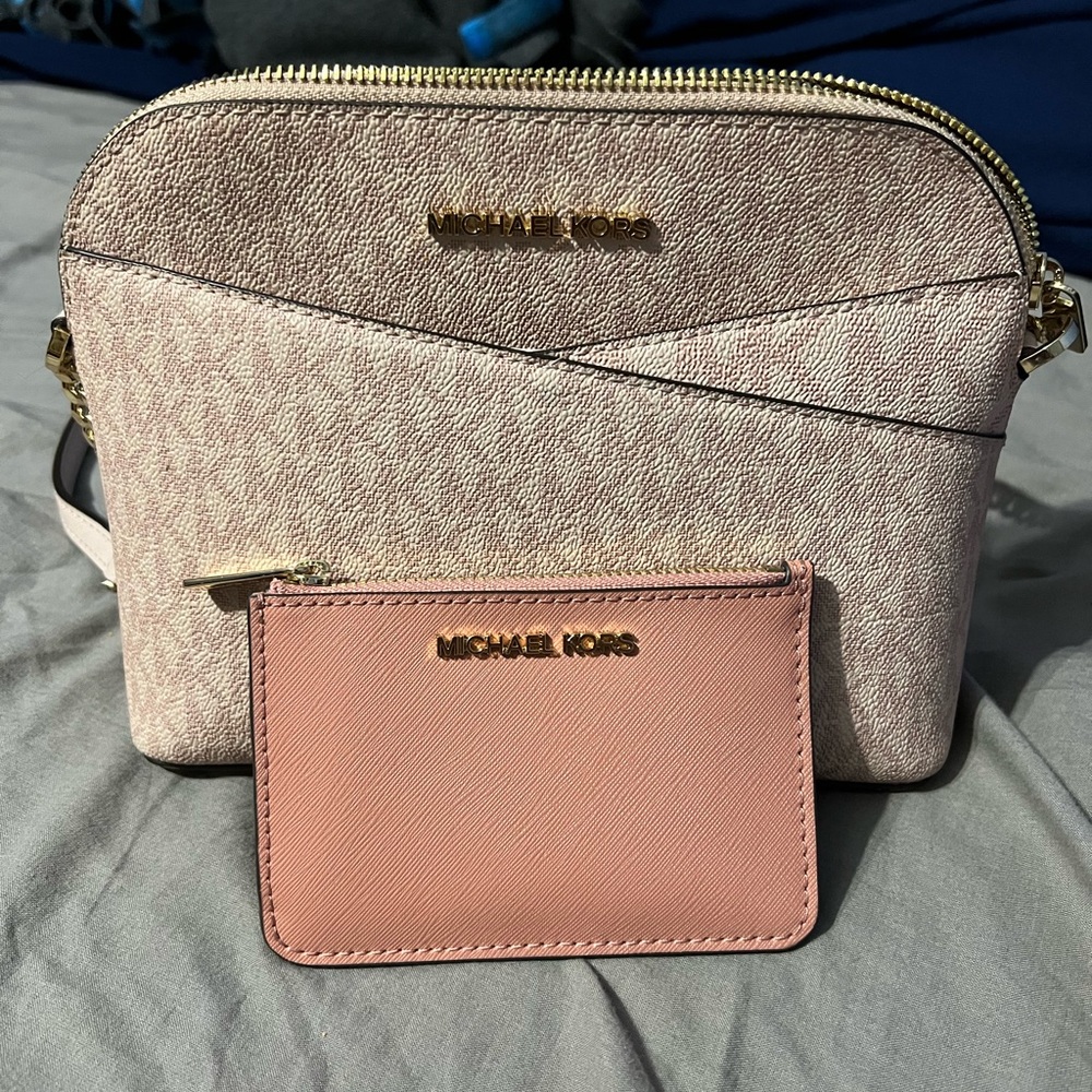 Micheal kors cross body and matching wallet